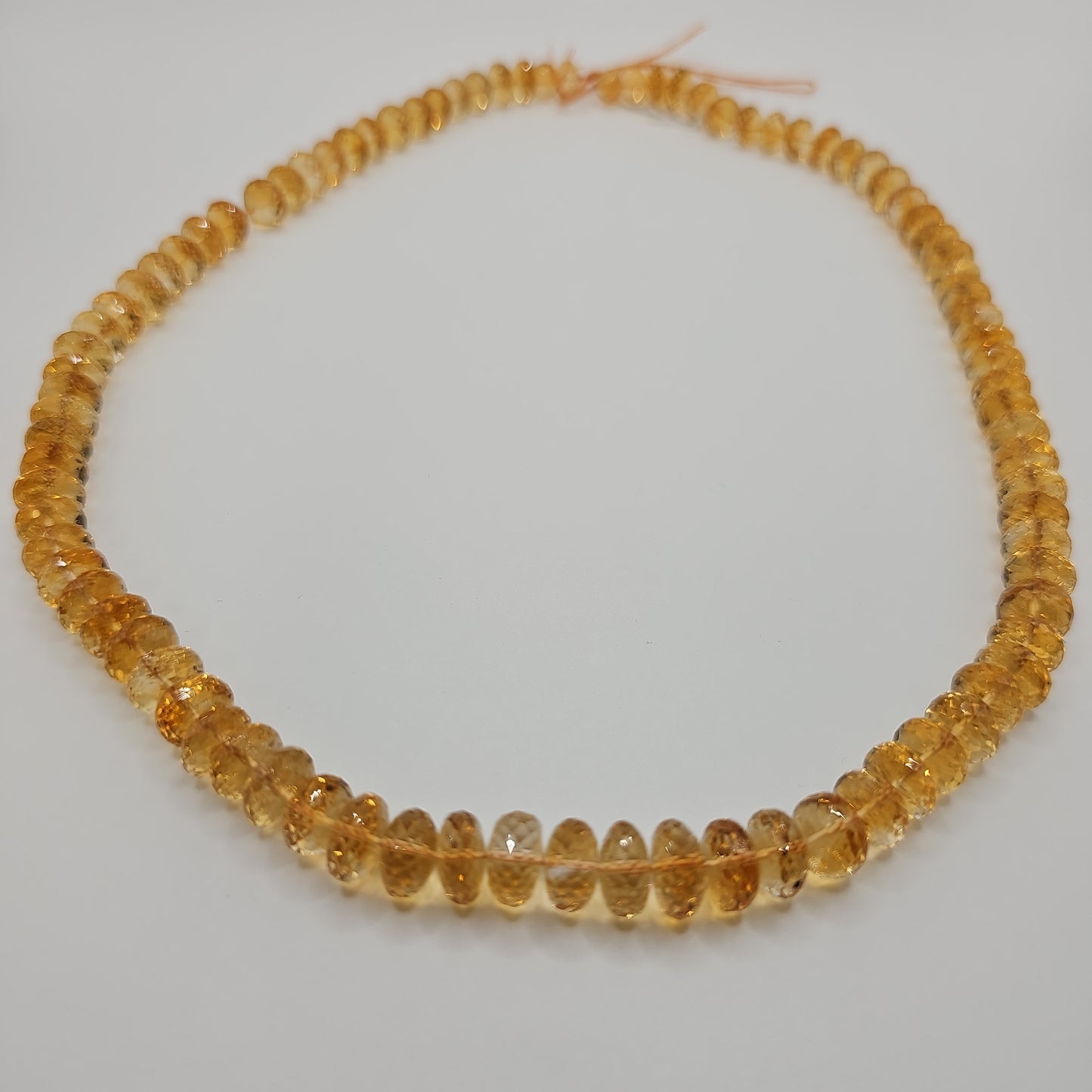 Citrin-Kette facettiert