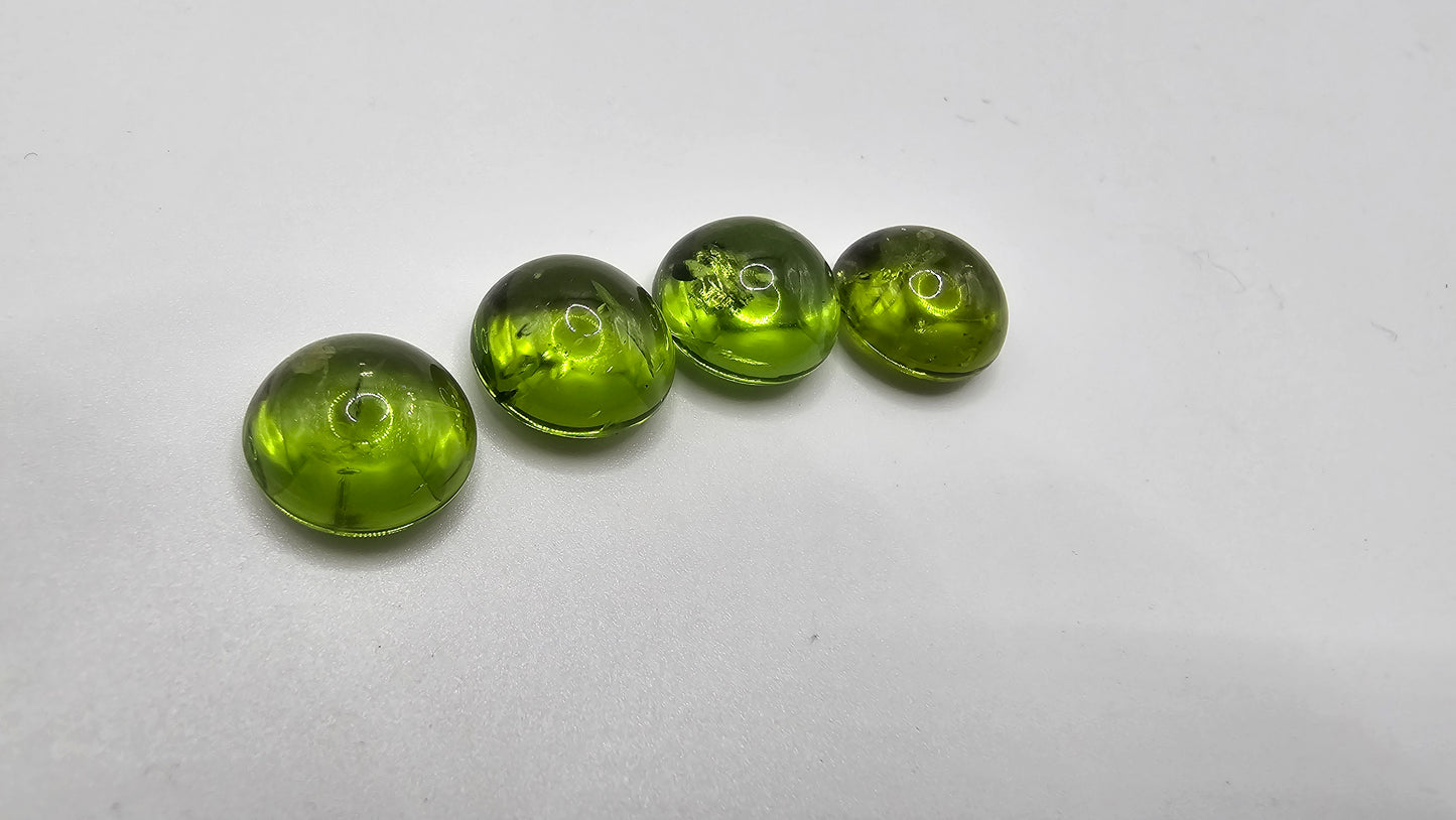 Peridot Cabouchon 4er Set