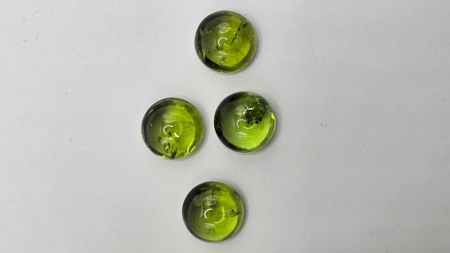 Peridot Cabouchon 4er Set