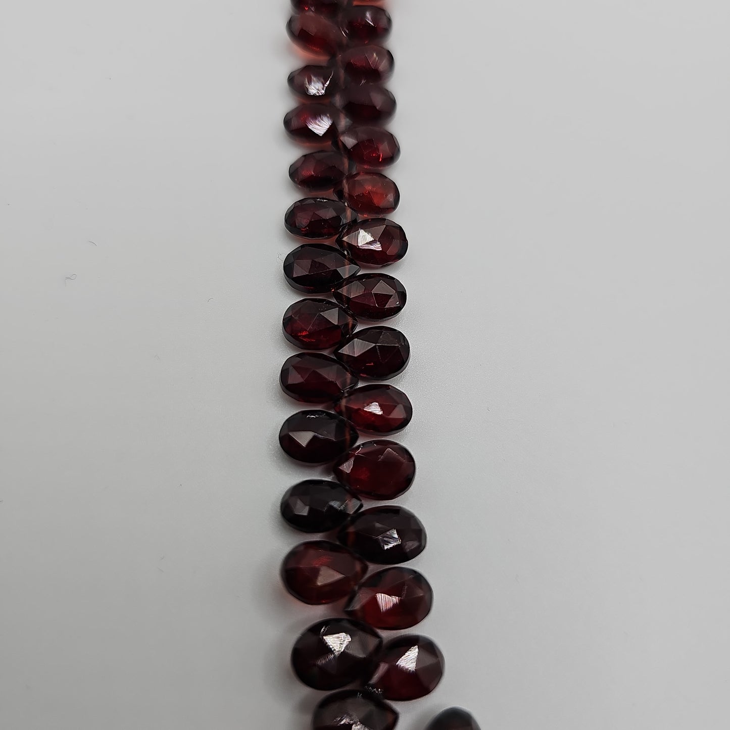 Granatkette facettierte Tropfen