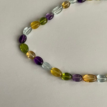 Peridotkette mit Aqua, Amethyst, Citrin